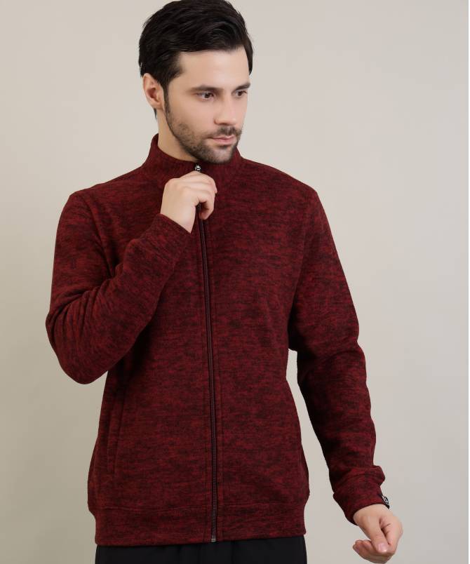Men's PREMIUM TEXTURED FULL ZIP JACKET red