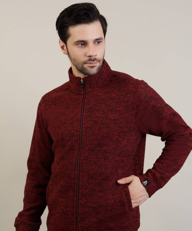 Men's PREMIUM TEXTURED FULL ZIP JACKET red - Image 3