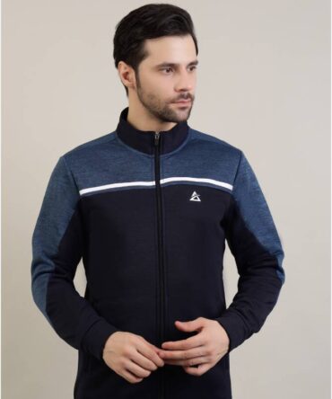 Men's Dual Tone fleece jacket Blue / black