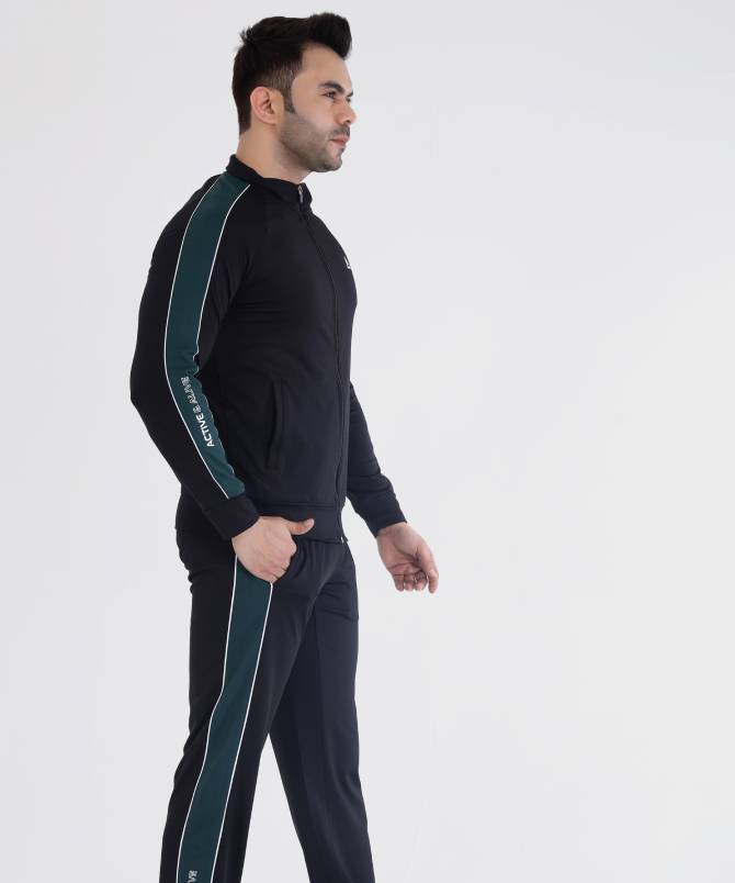 Men's contrast stripe performance tracksuit - Image 4