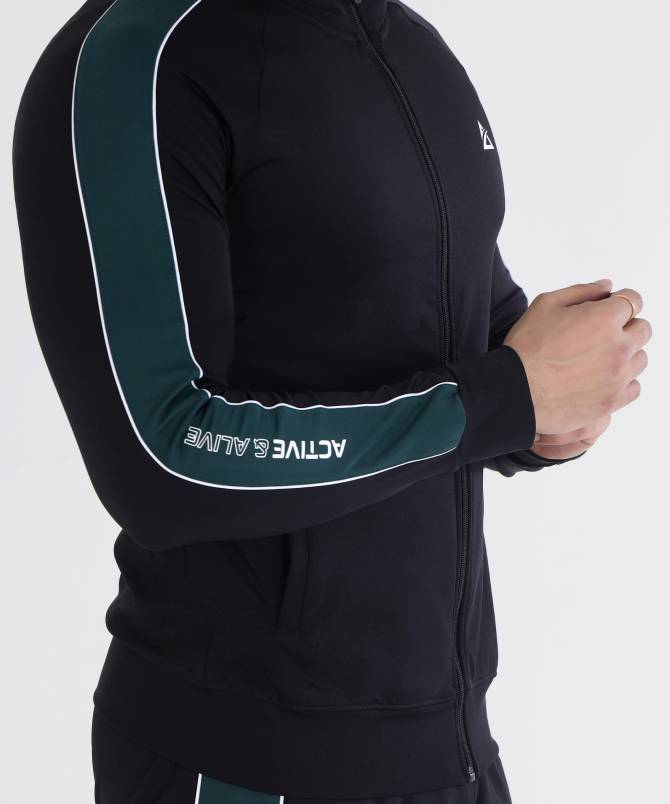 Men's contrast stripe performance tracksuit - Image 2