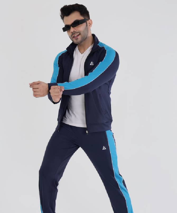 Men's contrast stripe performance tracksuit - Image 7