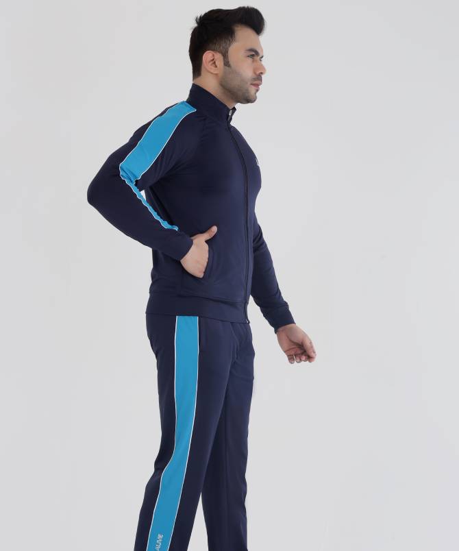 Men's contrast stripe performance tracksuit - Image 2