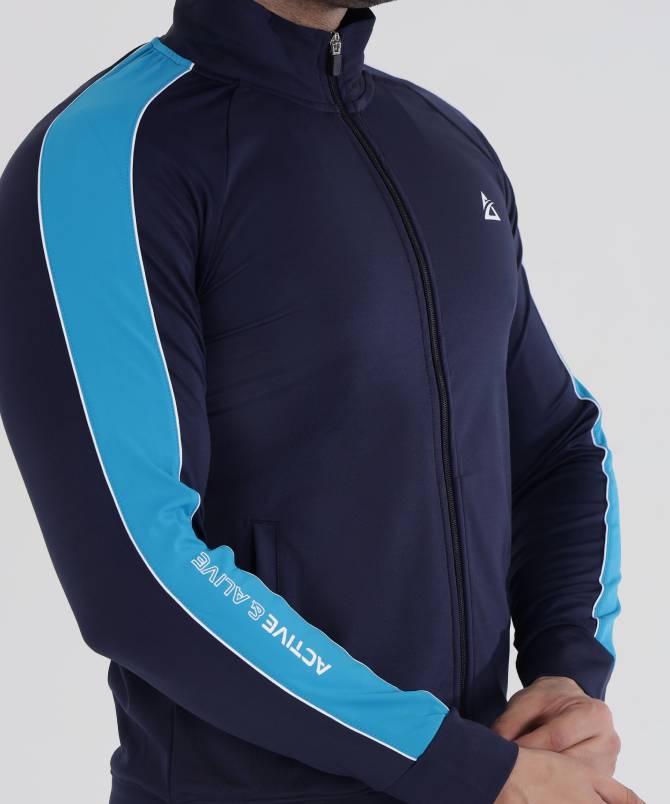 Men's contrast stripe performance tracksuit - Image 4