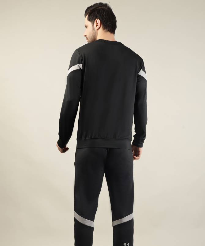 Men's athletic crew neck sweatshirt with track pant set - Image 2