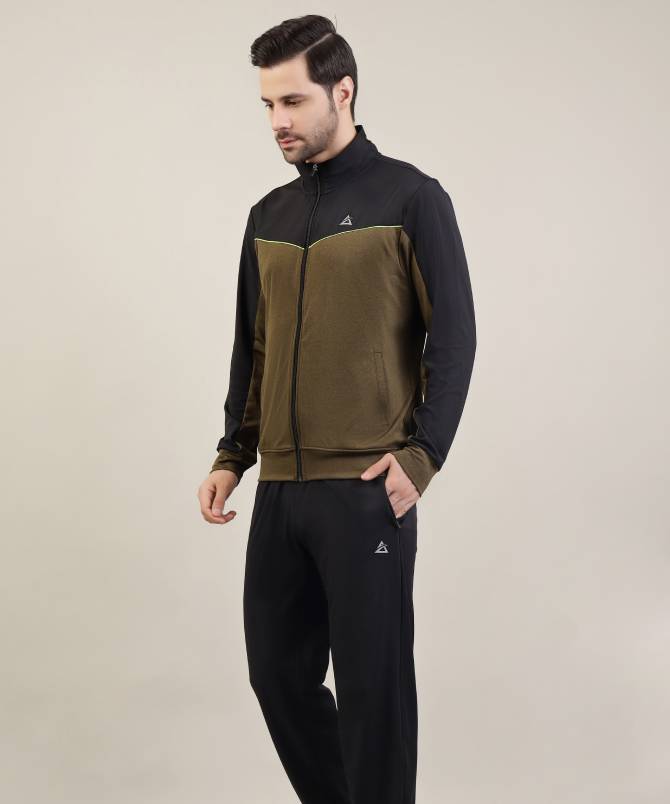Men' colur block high neck tracksuit set - Image 2