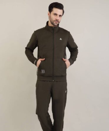 Men's high neck full zip tracksuit set