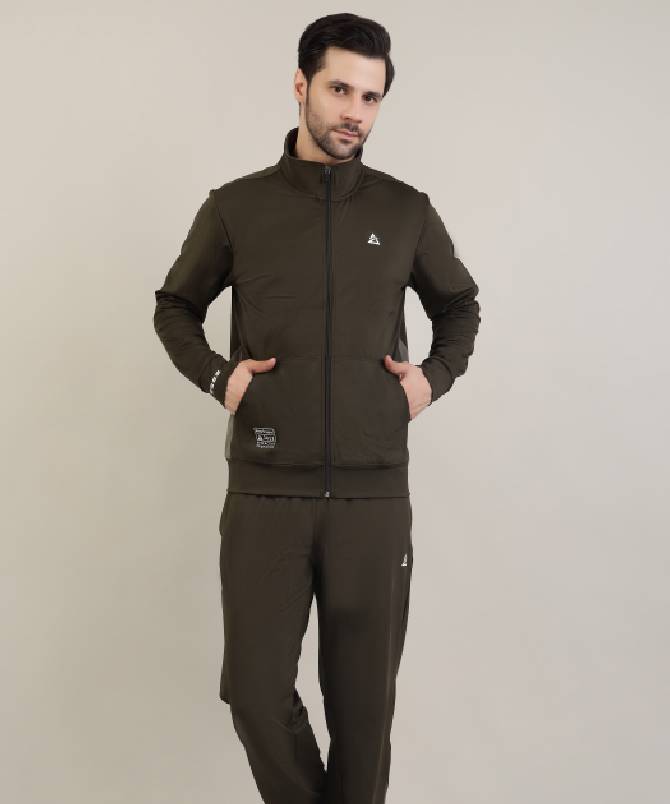 Men's high neck full zip tracksuit set