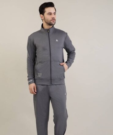 Men's high neck full zip tracksuit set
