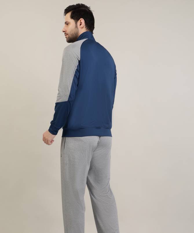Men's contrast high neck tracksuit set - Image 2