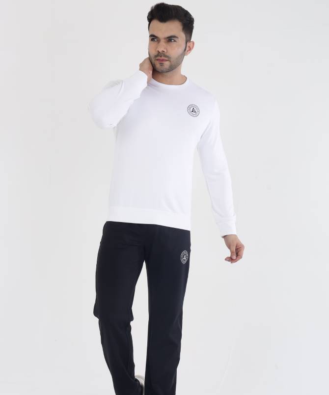 Men's classic crew neck sweatshirt with track pant set