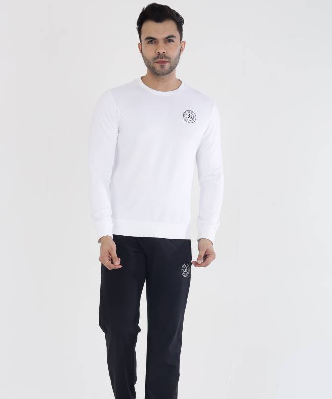 Men's classic crew neck sweatshirt with track pant set - Image 13