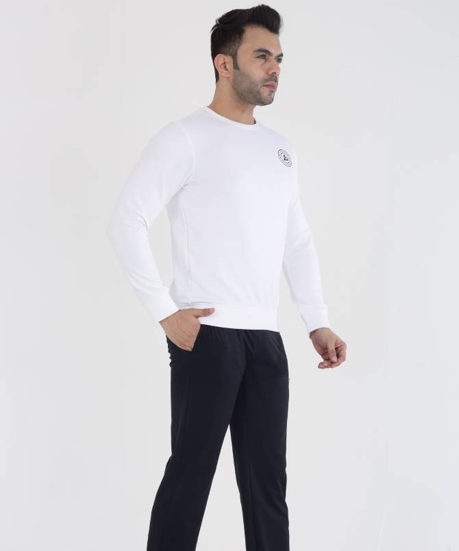 Men's classic crew neck sweatshirt with track pant set - Image 5