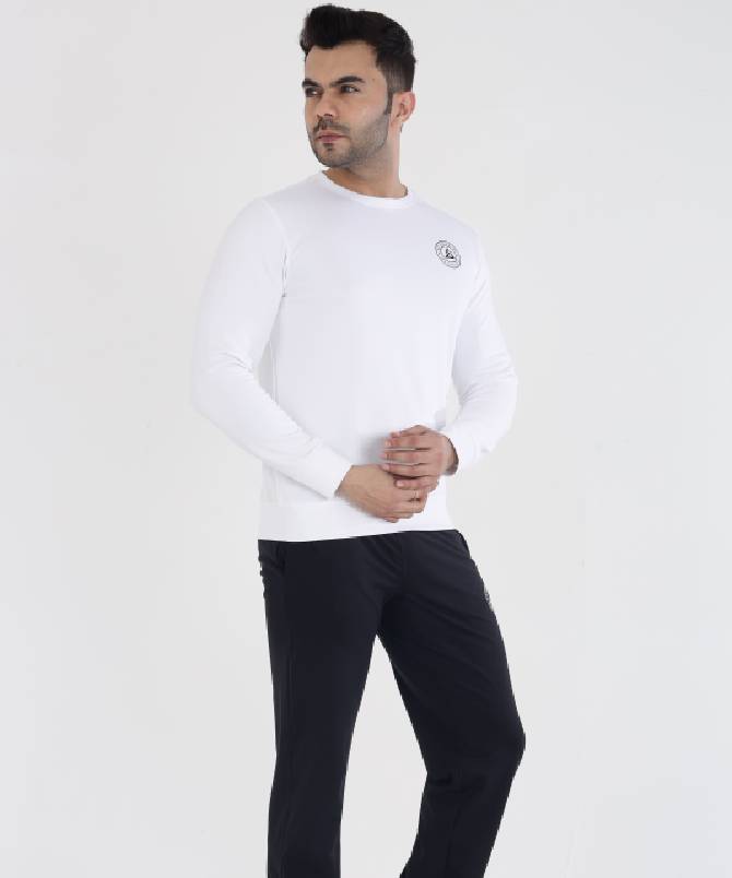 Men's classic crew neck sweatshirt with track pant set - Image 6