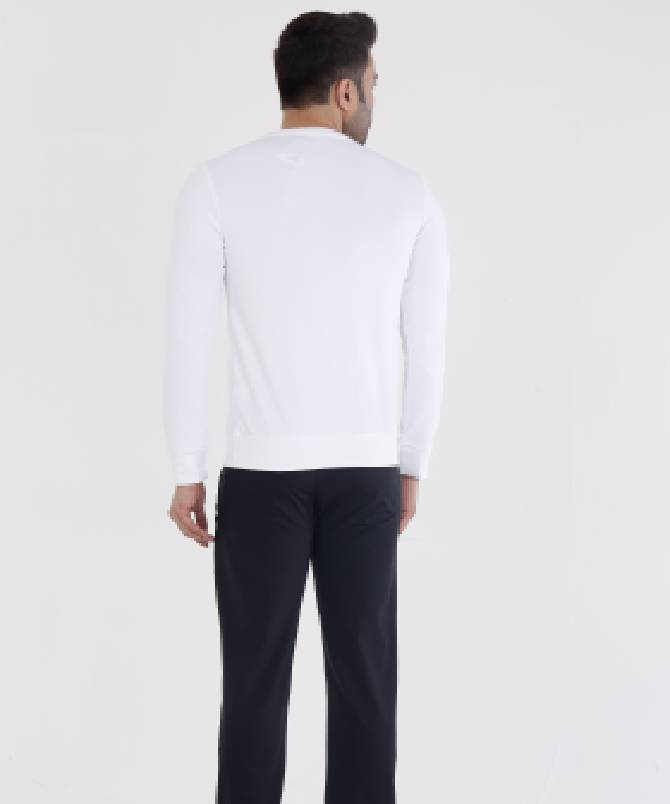 Men's classic crew neck sweatshirt with track pant set - Image 7